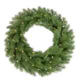 Kunstig Gran Krans med LED-Lys 60cm