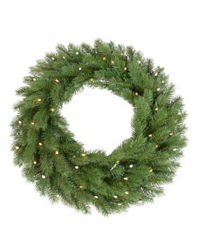 Kunstig Gran Krans med LED-Lys 60cm