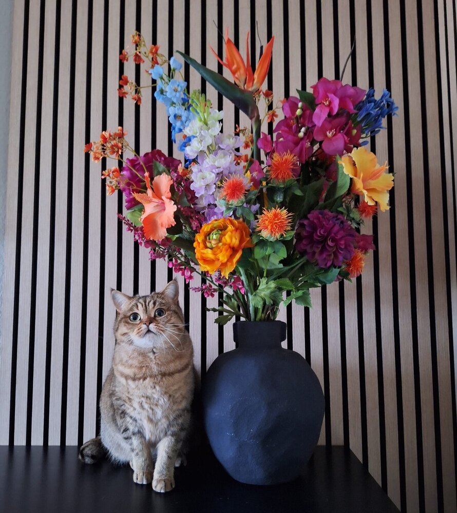 Greenmoods Kunstig Blomsterbukett Colorful Spirit 83cm