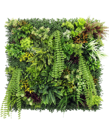 Greenmoods Kunstig Plantevegg Lush Deco Deluxe 100x100 cm UV Greenmoods Kunstig Plantevegg Lush Deco Deluxe 100x100 cm UV