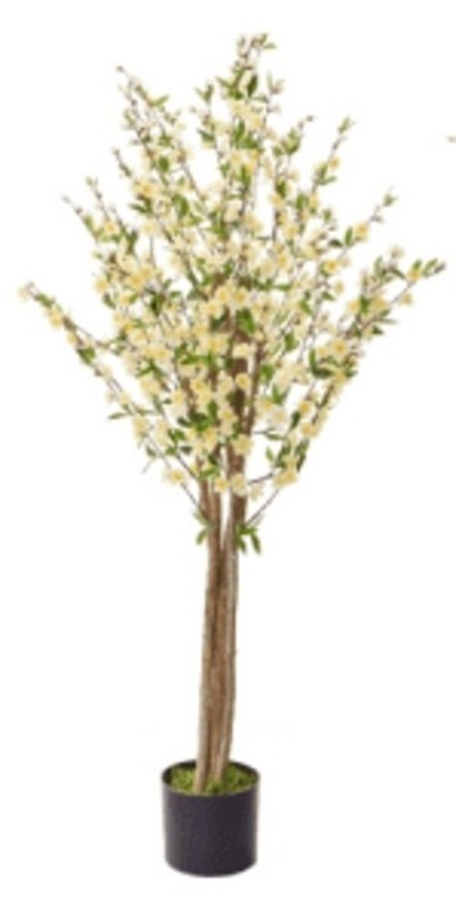 Greenmoods Kunstig Kirsebærblomst 120 cm krem