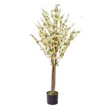 Greenmoods Kunstig Kirsebærblomst 120 cm krem