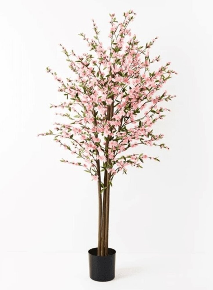 Greenmoods Kunstig Kirsebærblomst 120 cm rosa