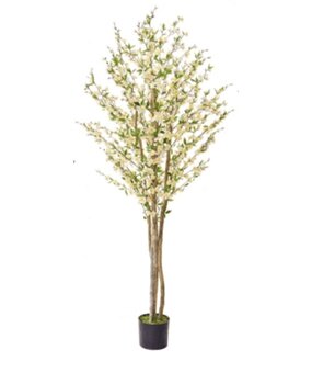 Greenmoods Kunstig Kirsebærblomst 180 cm krem