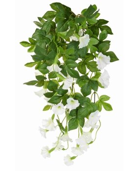 Greenmoods Kunstige hengeplanter Petunia 70 cm hvit