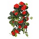Greenmoods Kunstig hengeplanter Geranium 75 cm rød