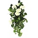 Greenmoods Kunstig hengeplanter Geranium 75 cm hvit
