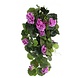 Greenmoods Kunstig hengeplanter Geranium 75 cm lilla