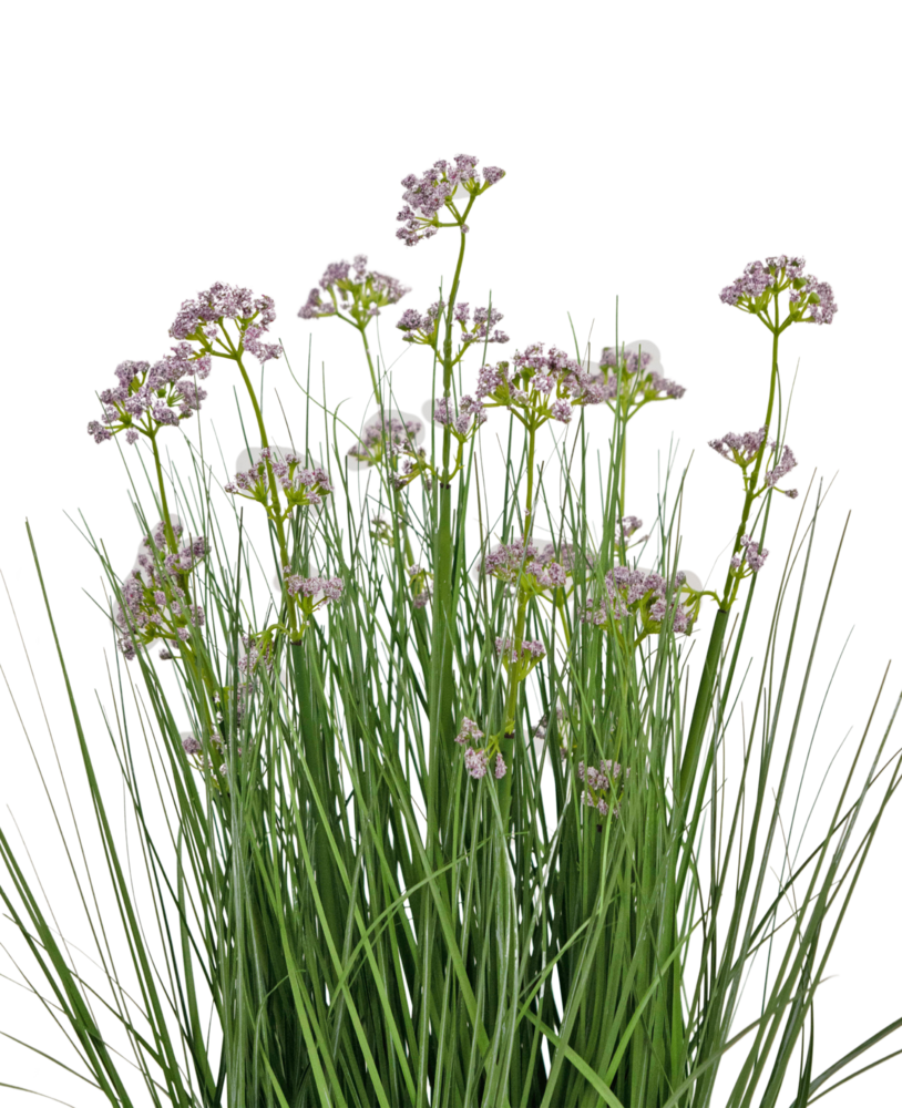 Greenmoods Kunstig Løkgress Fyldig Lilla 60cm Brannsikker