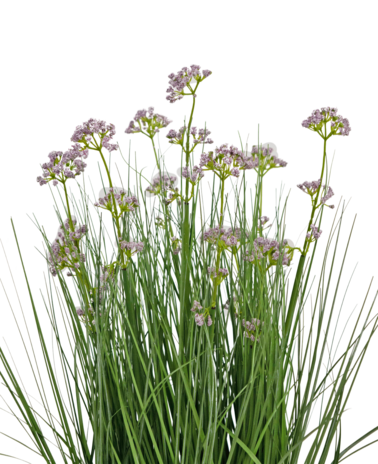 Greenmoods Kunstig Løkgress Fyldig Lilla 60cm Brannsikker