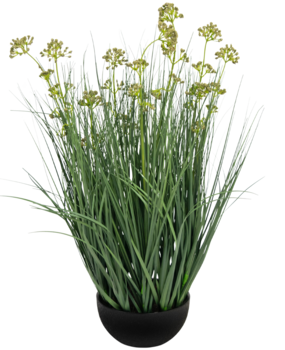 Greenmoods Kunstig Løkgress Fyldig Grønn/Gul 60cm