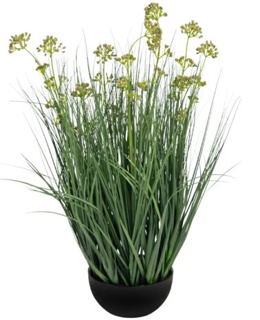 Greenmoods Kunstig Løkgress Fyldig Grønn/Gul 60cm Brannsikker