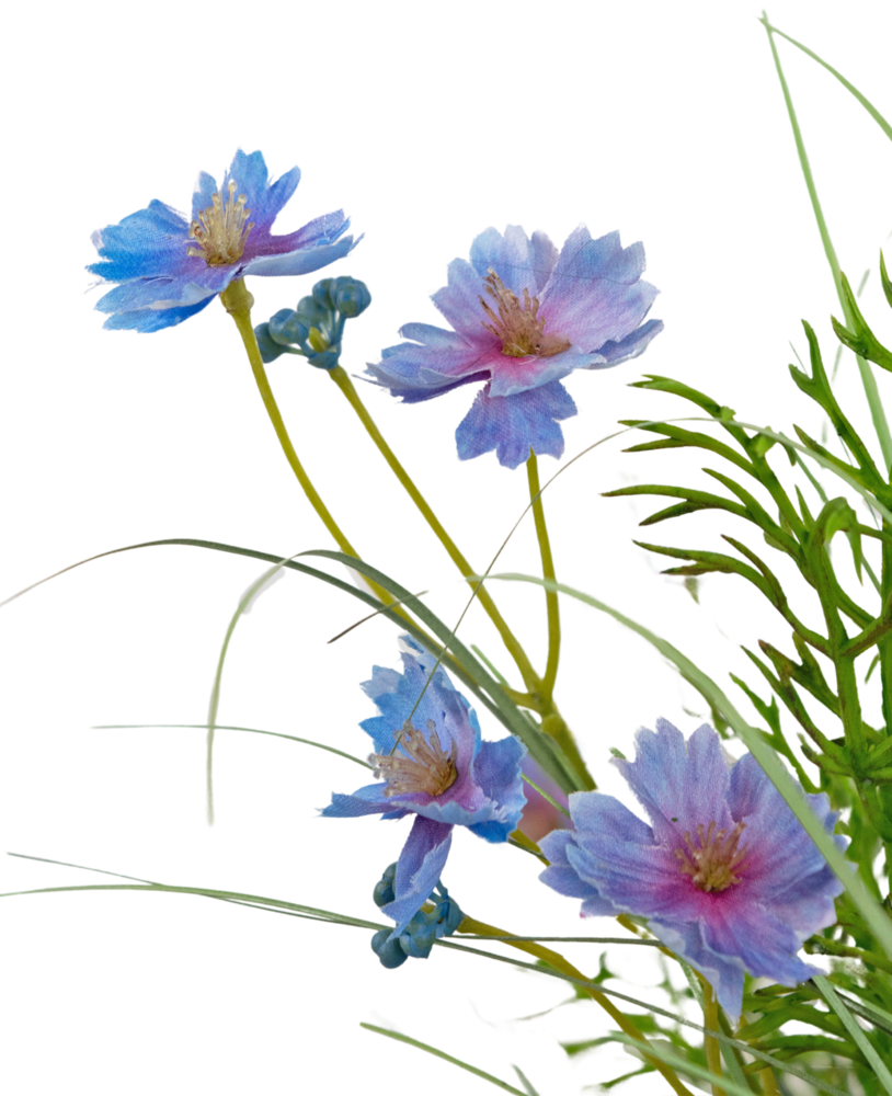 Greenmoods Kunstig Blomstergress Lilla 90 cm brannhemmende