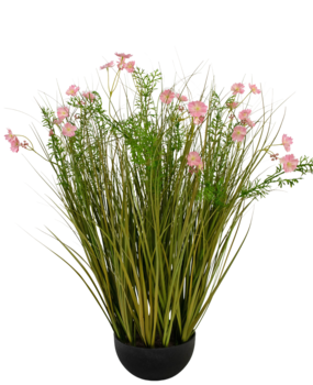 Greenmoods Kunstig Blomstergress Rosa 90cm Greenmoods Kunstig Blomstergress Rosa 90cm
