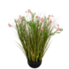 Greenmoods Kunstig Blomstergress Rosa 90cm Brannsikker