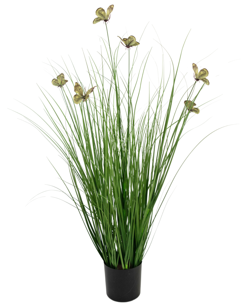 Greenmoods Kunstig Fantasi Gress Sommerfugler 90cm Brannsikker