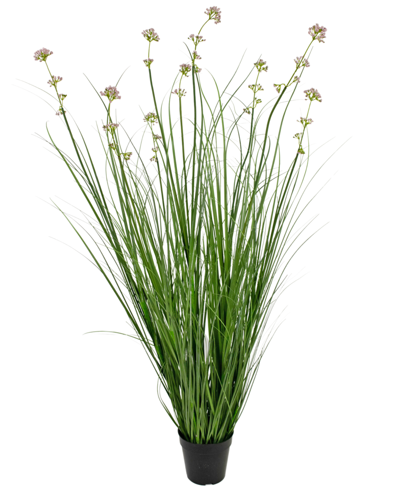 Greenmoods Kunstig Løkgress Fyldig Rosa 120cm Brannsikker