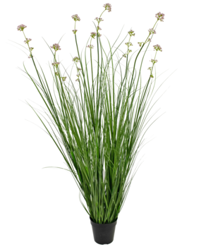 Greenmoods Kunstig Løkgress Fyldig Rosa 120cm