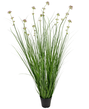 Greenmoods Kunstig Løkgress Fyldig Rosa 120cm Brannsikker
