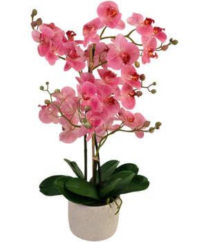 Greenmoods Kunstig Orkidé Real Touch Rosa 68 cm