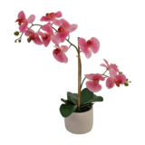 Greenmoods Kunstig Orkidé Real touch i Keramikk Potte Rosa 60cm