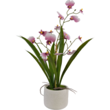 Greenmoods Kunstig Oncidium Orkidé Real Touch Rosa 48cm