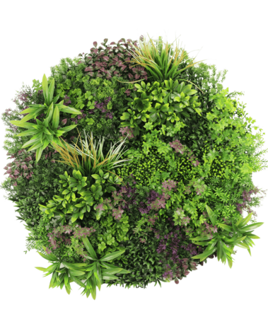 Greenmoods Kunstig Plantevegg Dekorasjon Ø100 cm
