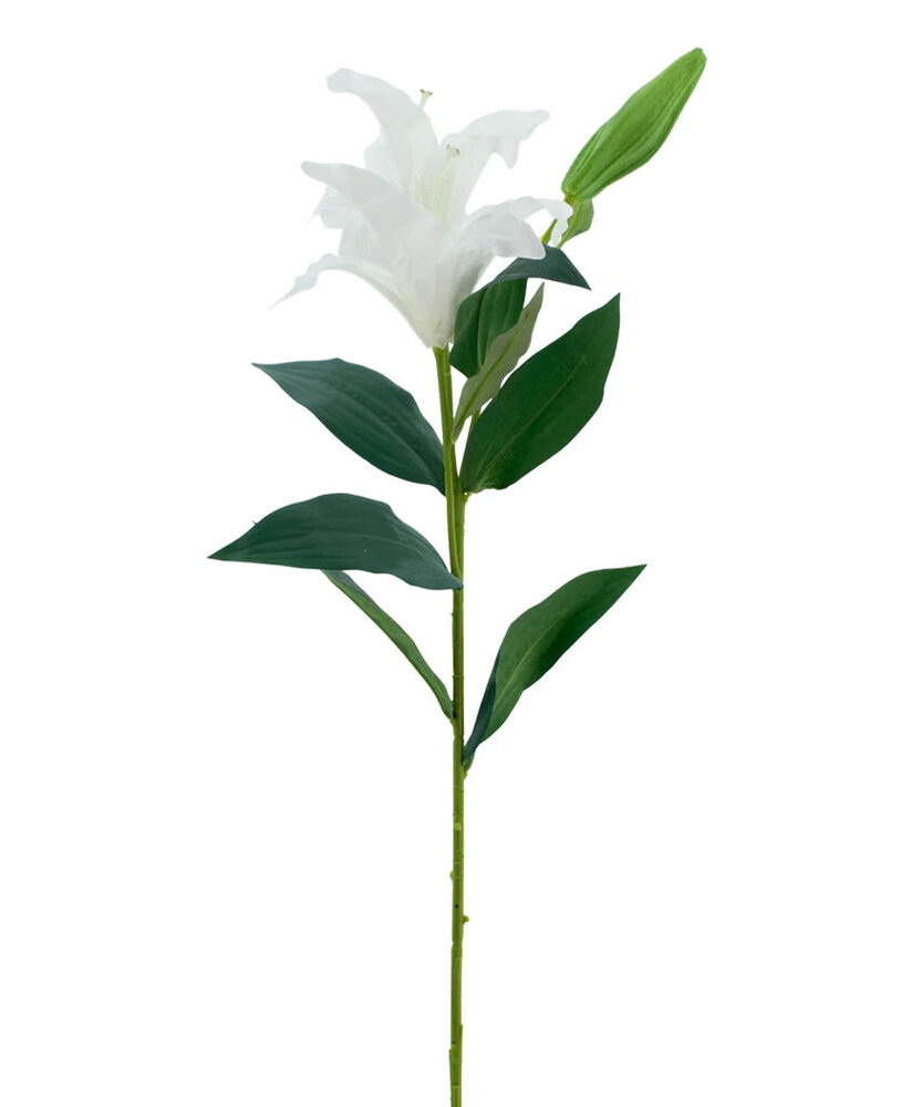 Greenmoods Kunstig blomst Lily Real Touch hvit 95 cm