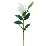 Greenmoods Kunstig blomst Lily Real Touch hvit 95 cm
