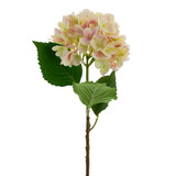 Greenmoods Kunstig Hortensia Real Touch Krem/Rosa 58 cm