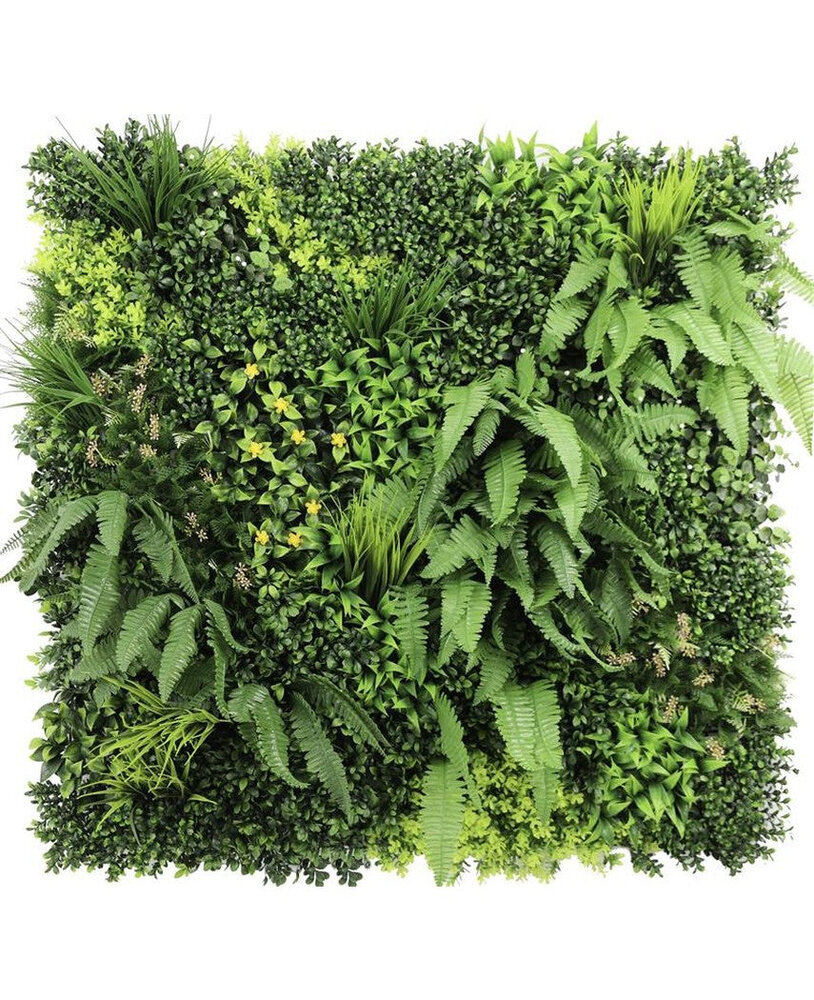 Greenmoods Kunstig Plantevegg  "Lush Green" 100x100cm UV