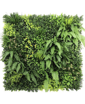 Greenmoods Kunstig Plantevegg  "Lush Green" 100x100cm UV