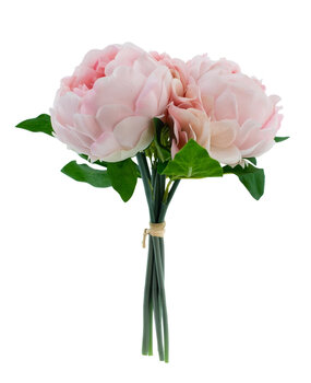 Greenmoods Kunstig Peon Mix Bukett Real Touch Rosa 30 cm