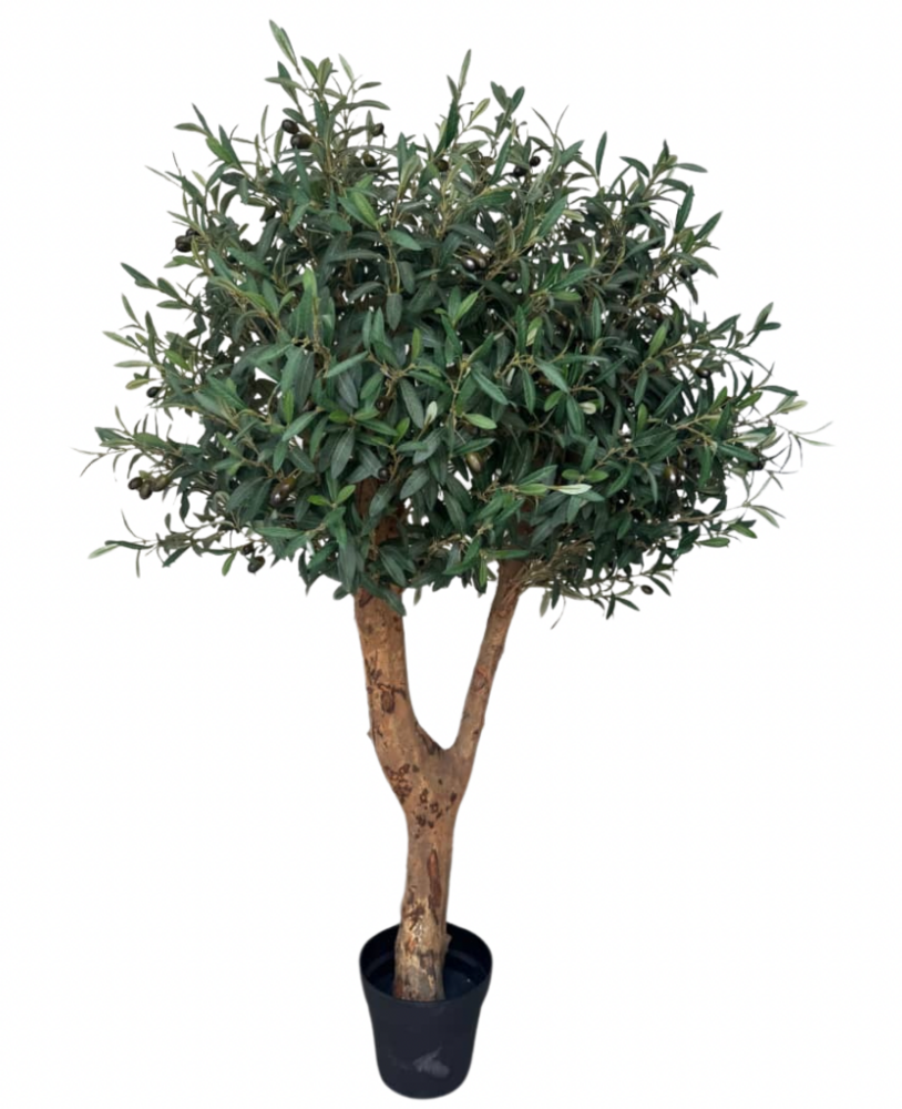 Greenmoods Kunstig Oliventre Deluxe m/Oliven UV 140cm