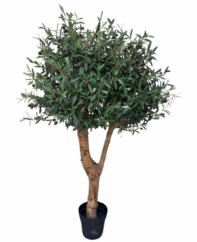 Greenmoods Kunstig Oliventre Deluxe m/Oliven UV 140cm