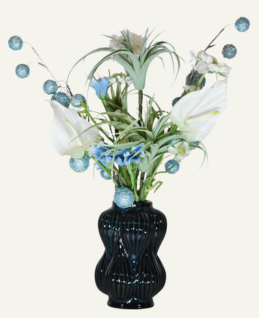 Greenmoods Kunstig Blomsterbukett Frosty 60 cm