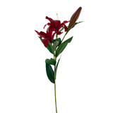 Greenmoods Kunstig blomst Lily Real Touch rød 95 cm