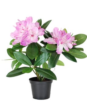 Greenmoods Kunstig Rhododendron Busk Rosa 34cm