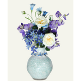Greenmoods Kunstig Blomsterbukett Midnight Blue 55 cm
