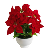 Greenmoods Kunstig Julestjerne Fyldig Rød i Skål 44cm