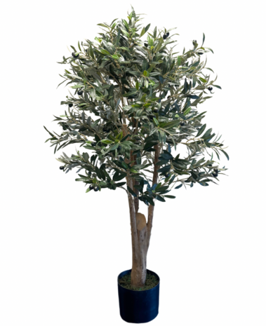 Greenmoods Kunstig Oliventre m/Oliven 120 cm