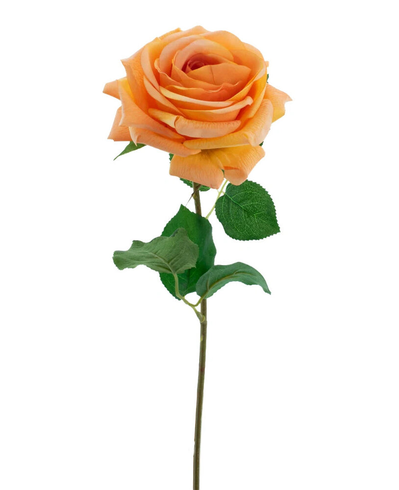 Greenmoods Kunstig Rose ''Emine'' Real Touch Oransje 43 cm