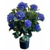 Greenmoods Kunstig Hortensia Ball Blå 75 cm