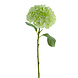 Greenmoods Kunstig Hortensia Real Touch Lys Grønn 49 cm