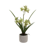Greenmoods Kunstig Ophrys Orkidé Real Touch Grønn 53cm