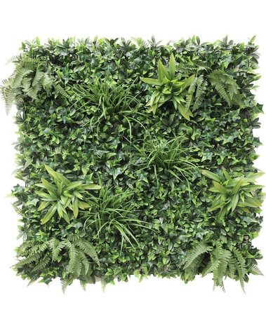 Greenmoods Kunstig Plantevegg  "Green House" 100x100cm UV