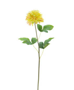 Greenmoods Kunstig Dahlia Real Touch Lys Gul 73 cm