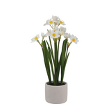 Greenmoods Kunstig Påskelilje i Potte Real Touch Hvit 60cm