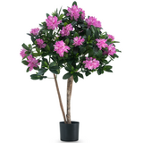 Greenmoods Kunstig Rhododendron Tre Rosa 90 cm