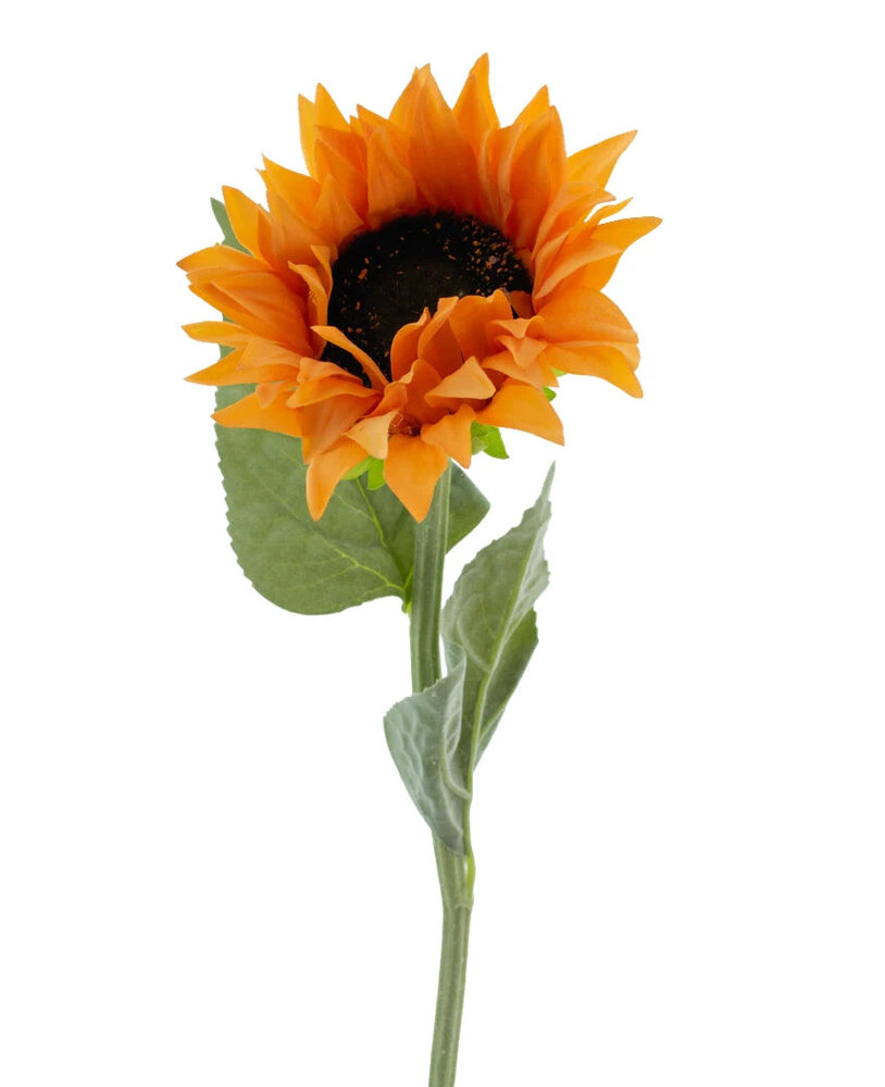 Greenmoods Kunstig Solsikke Real Touch Oransje 61 cm